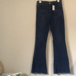 Forever 21 Flare Jeans - Raw Cut High Rise